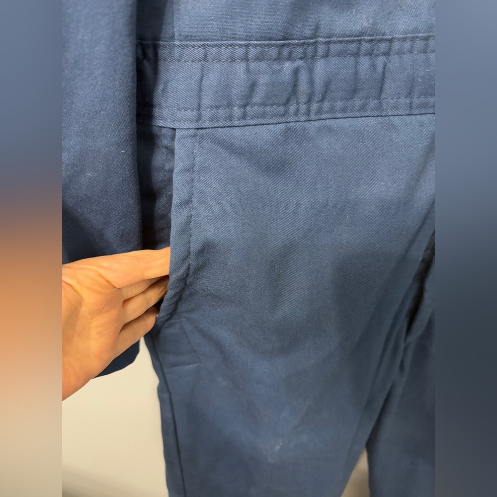 Vintage Walls Navy Blizzard Pruf  jumpsuit with Quilted Insulated. Blizzard Pruf - Picture 3 of 12